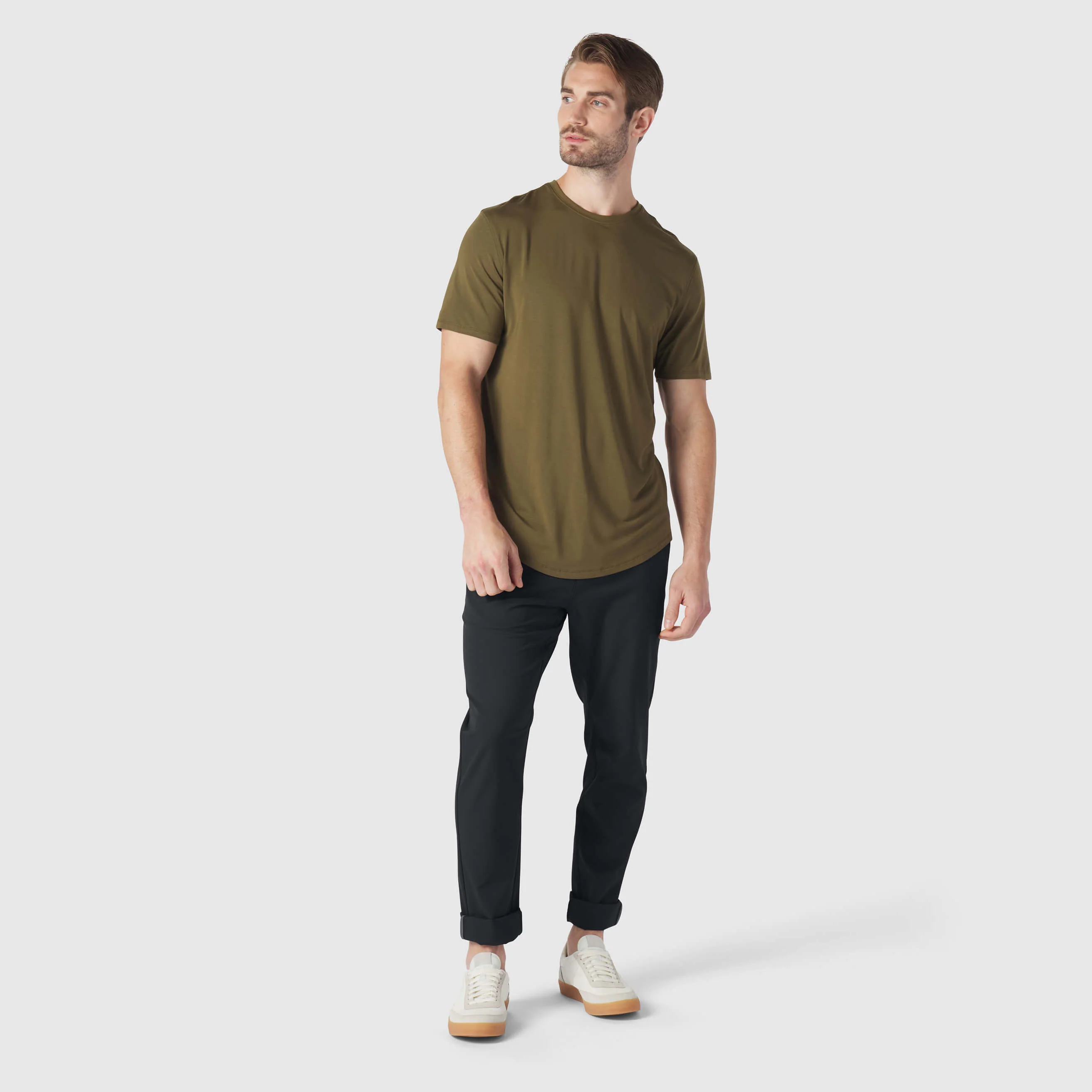 Anytime Tee -- Olive Green - Image 2