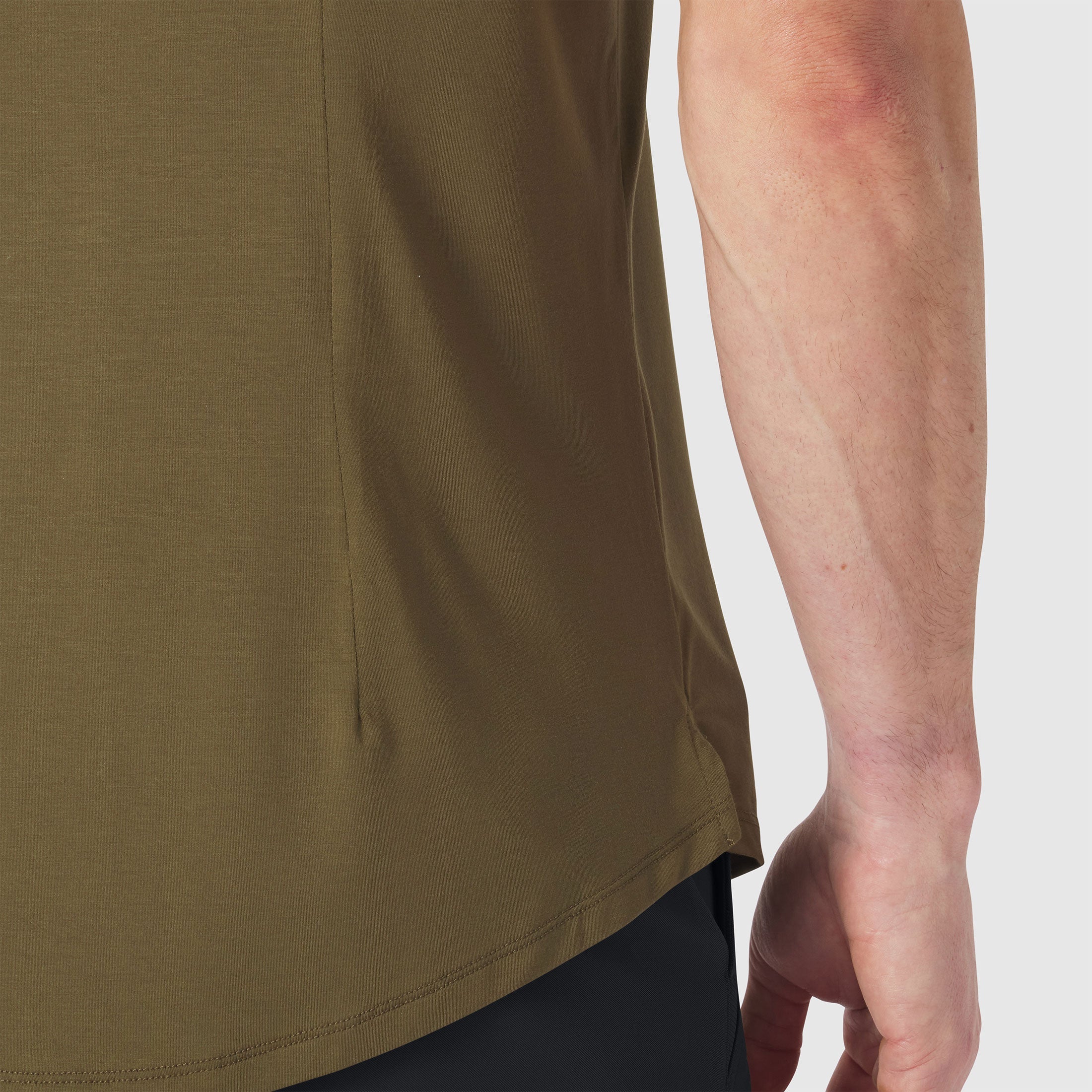 Anytime Tee -- Olive Green - Image 4