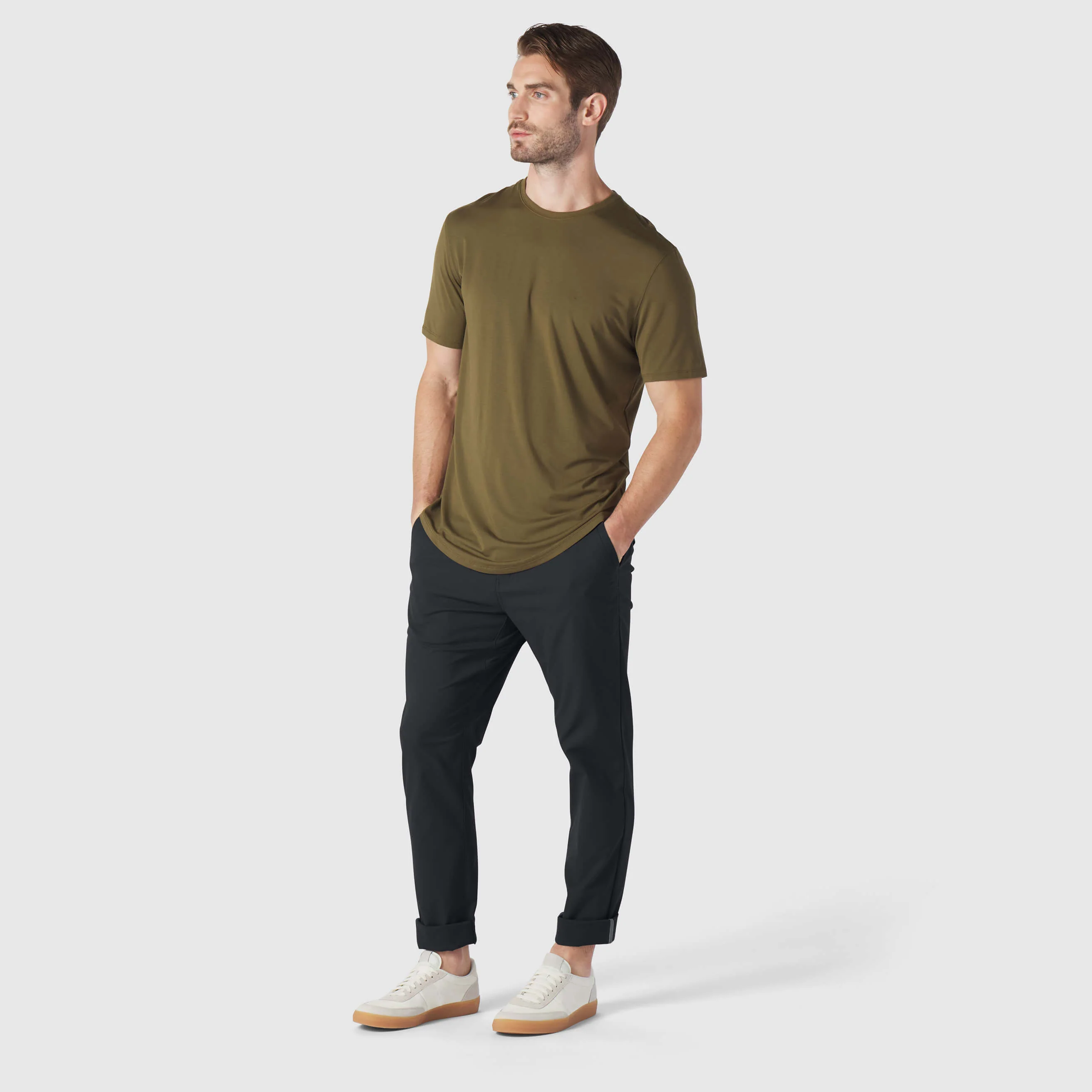 Anytime Tee -- Olive Green - Image 5