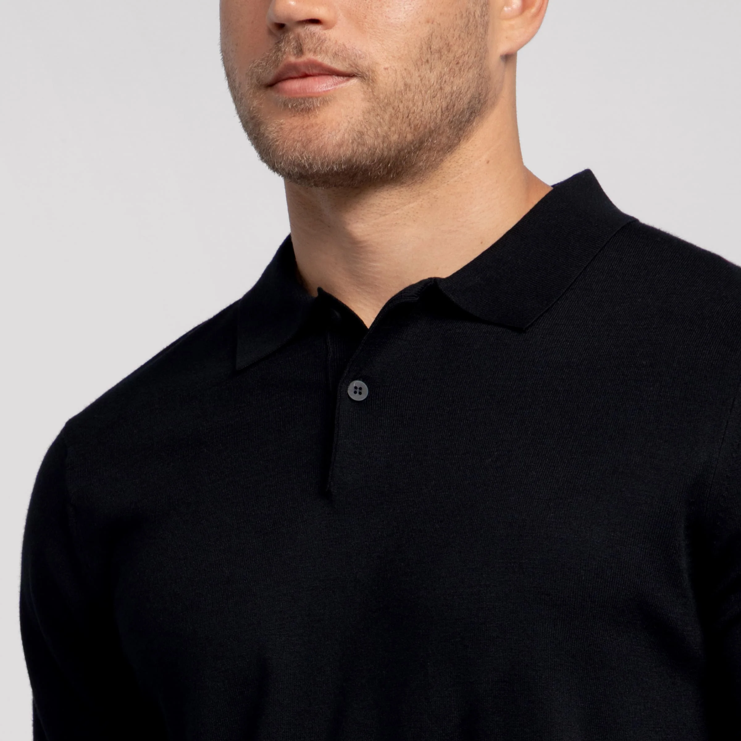 Legacy Polo Sweater -- Black - Image 4