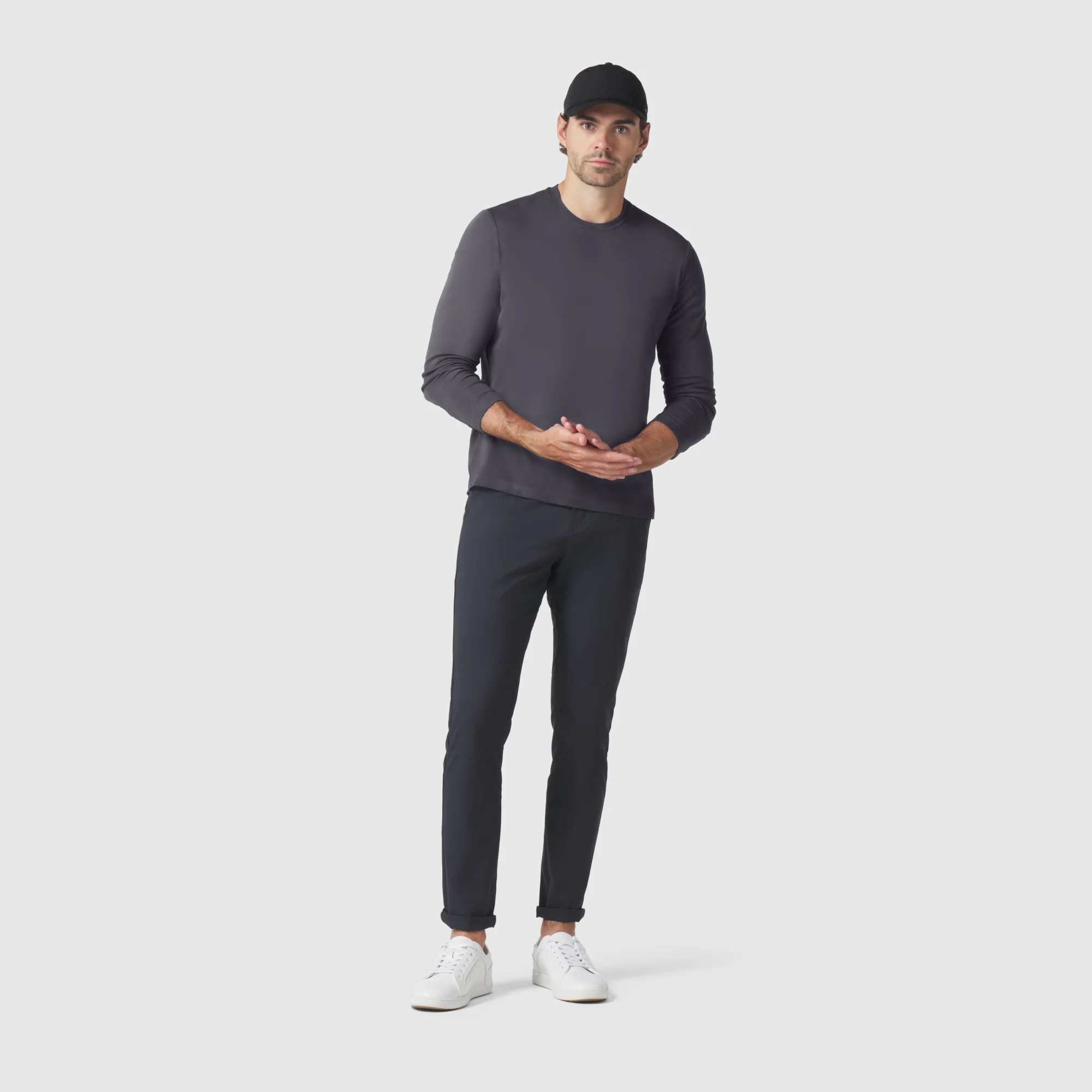 Precision Long Sleeve Tee -- Charcoal Gray - Image 5