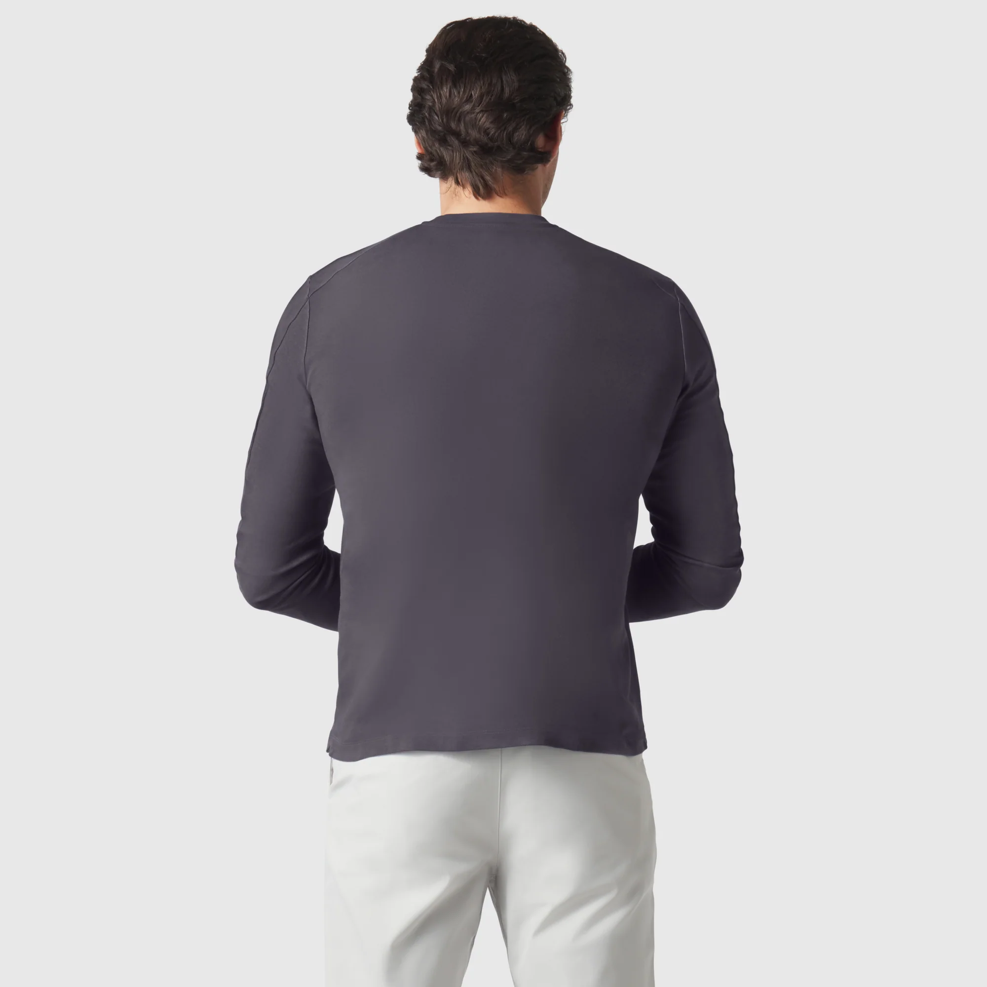 Precision Long Sleeve Tee -- Charcoal Gray - Image 6