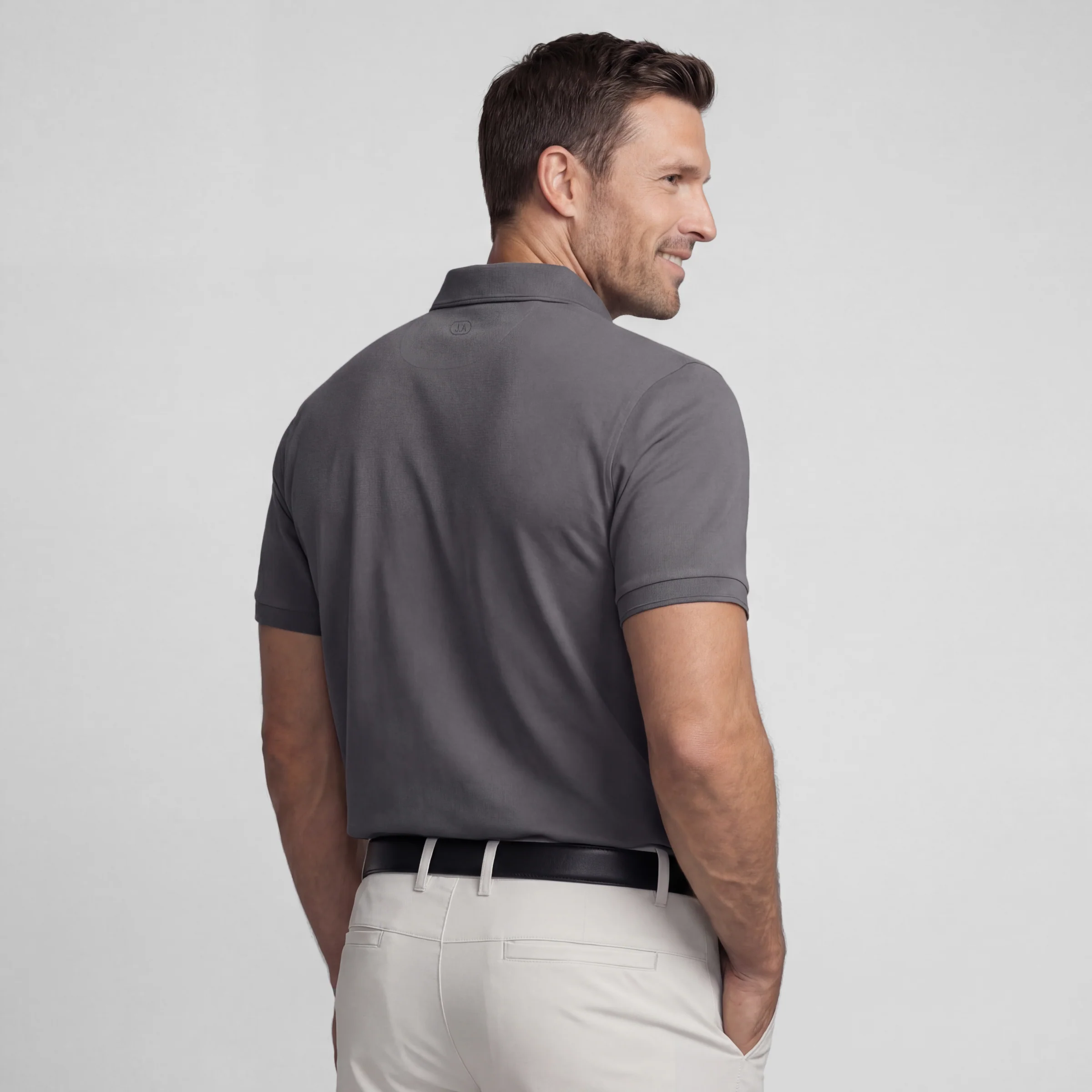 Clubhouse Pique Polo -- Charcoal Gray - Image 4