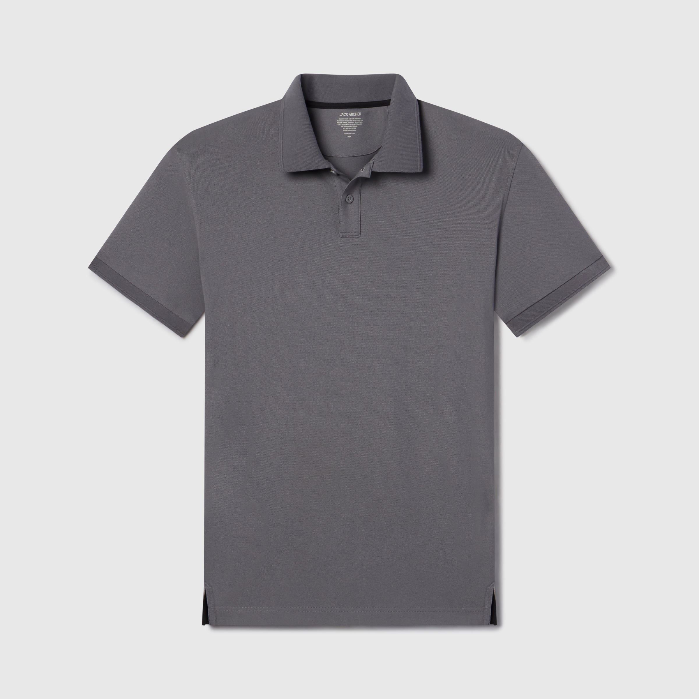 Clubhouse Pique Polo -- Charcoal Gray - Image 6