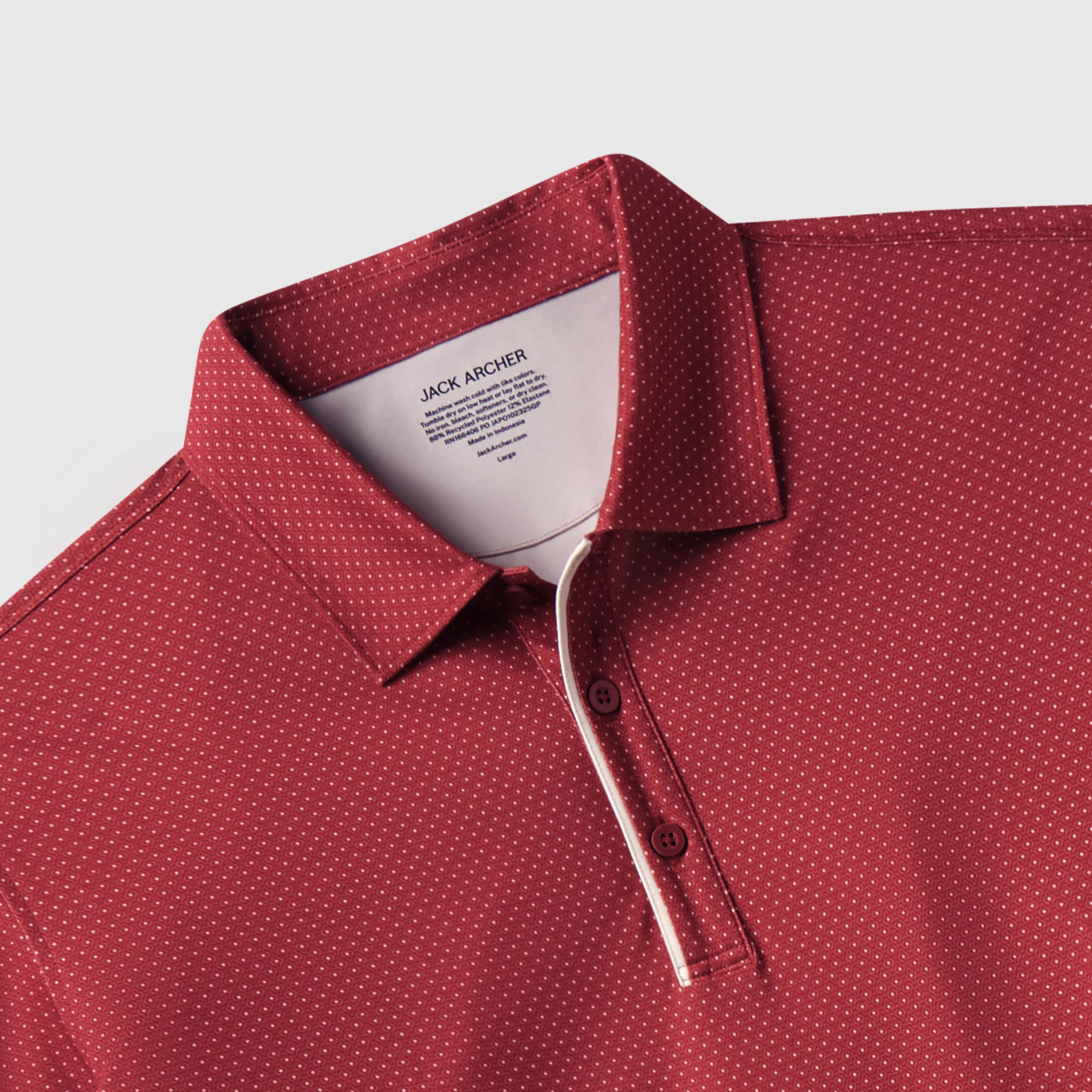 Clubhouse Performance Polo -- Red Brickline - Image 6