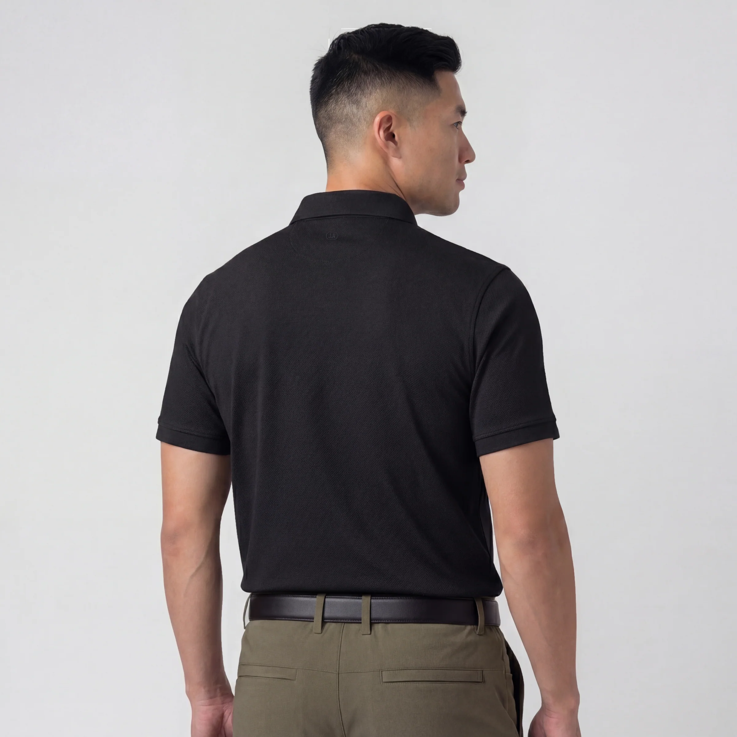 Clubhouse Pique Polo -- True Black - Image 4
