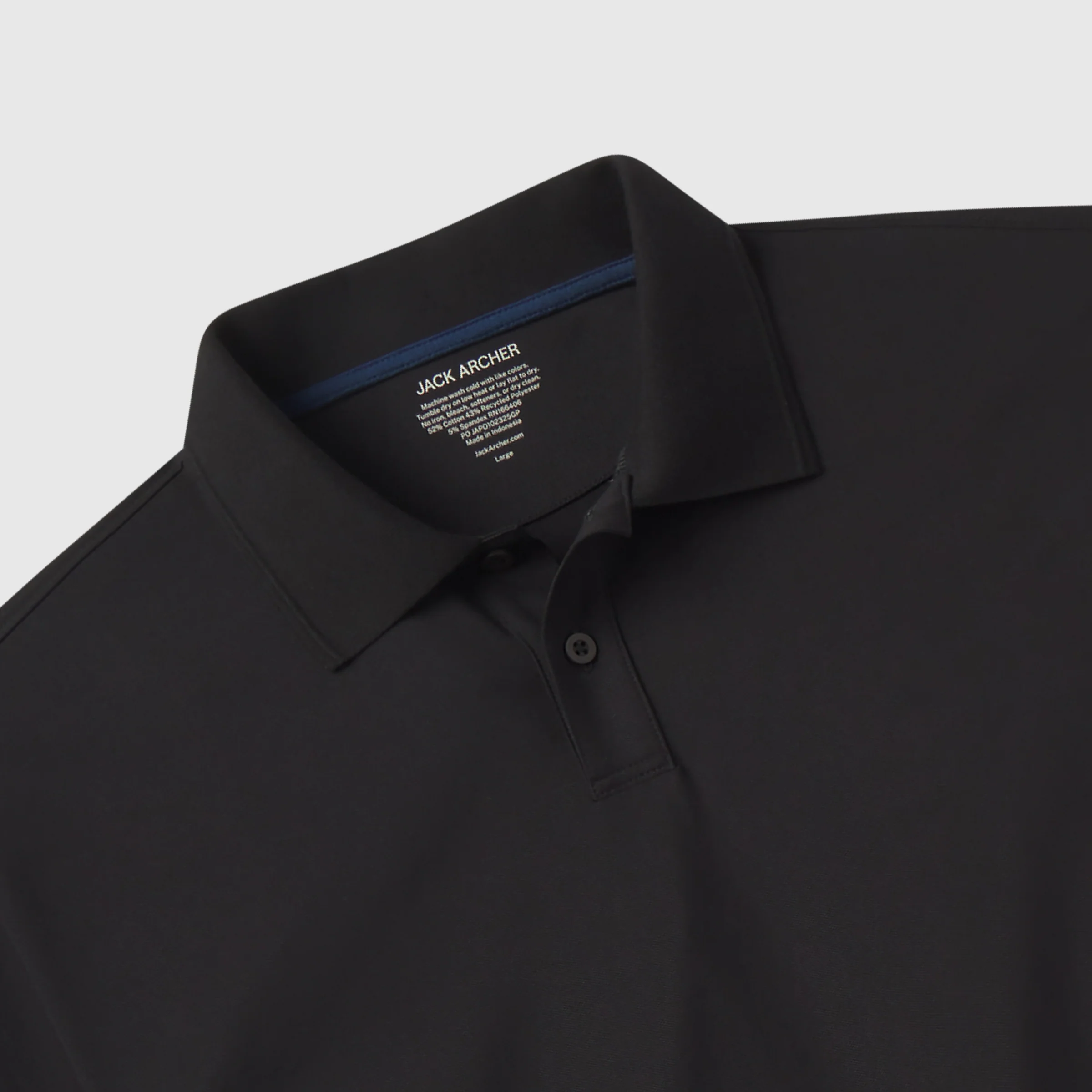 Clubhouse Pique Polo -- True Black - Image 6