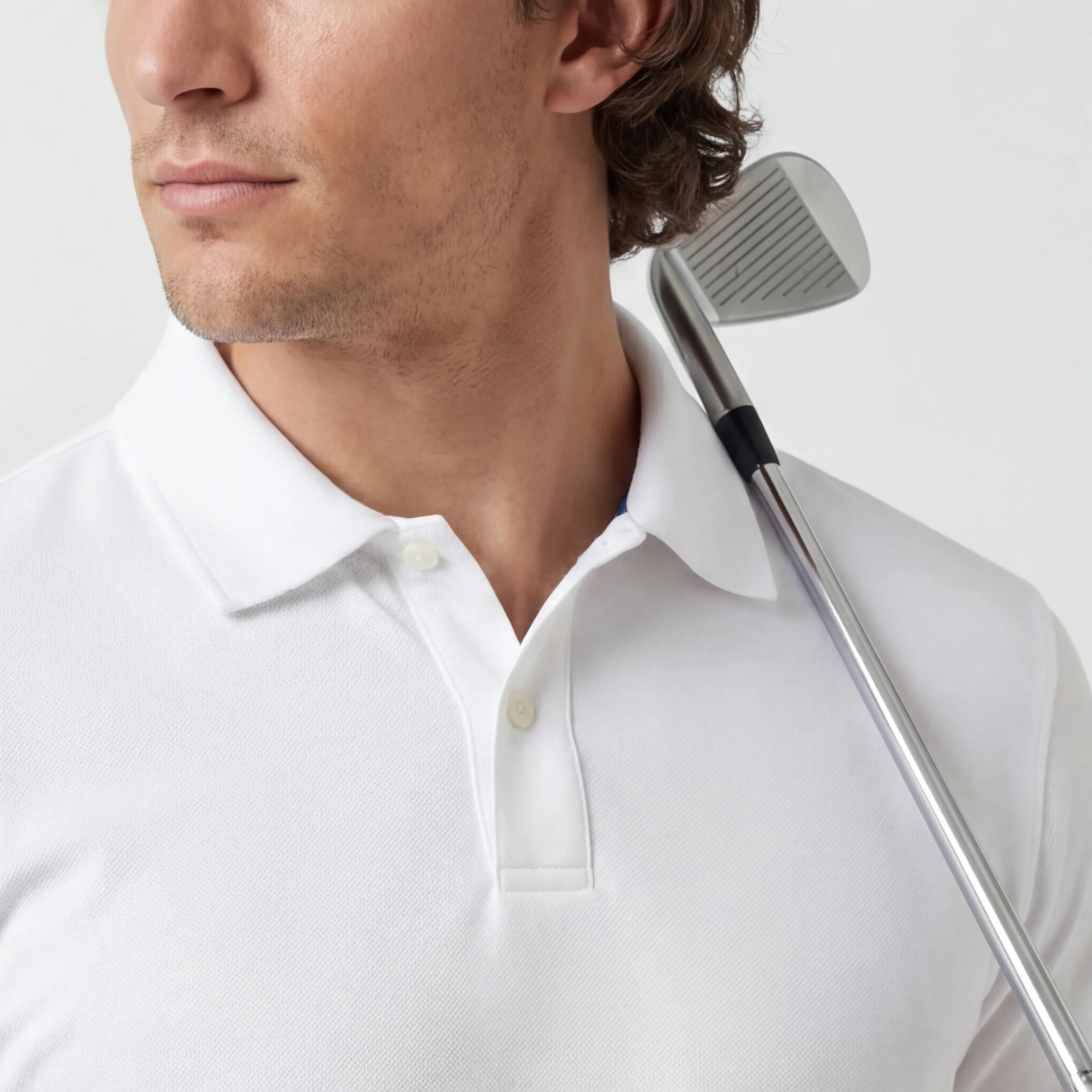 Clubhouse Pique Polo -- True White - Image 3