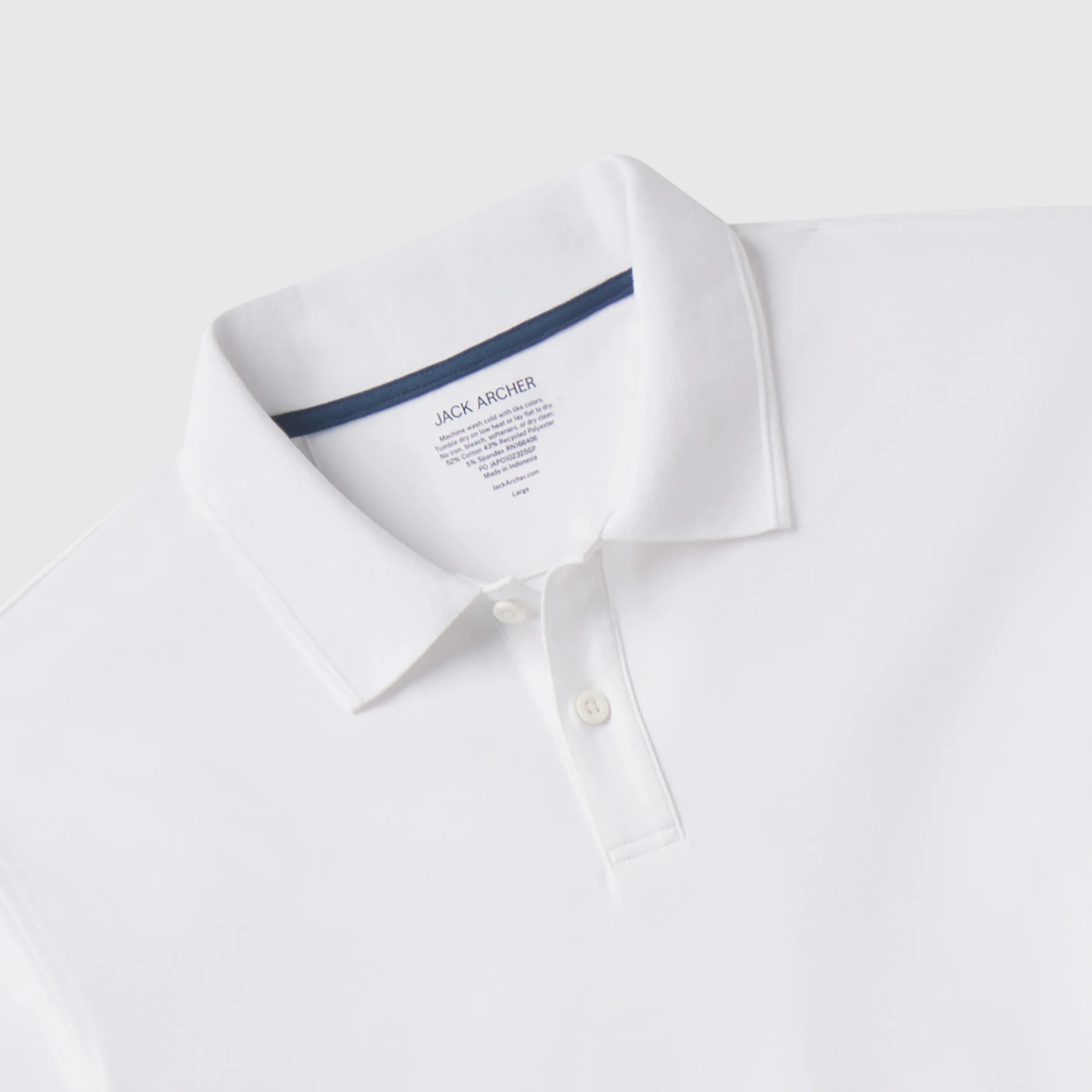Clubhouse Pique Polo -- True White - Image 6
