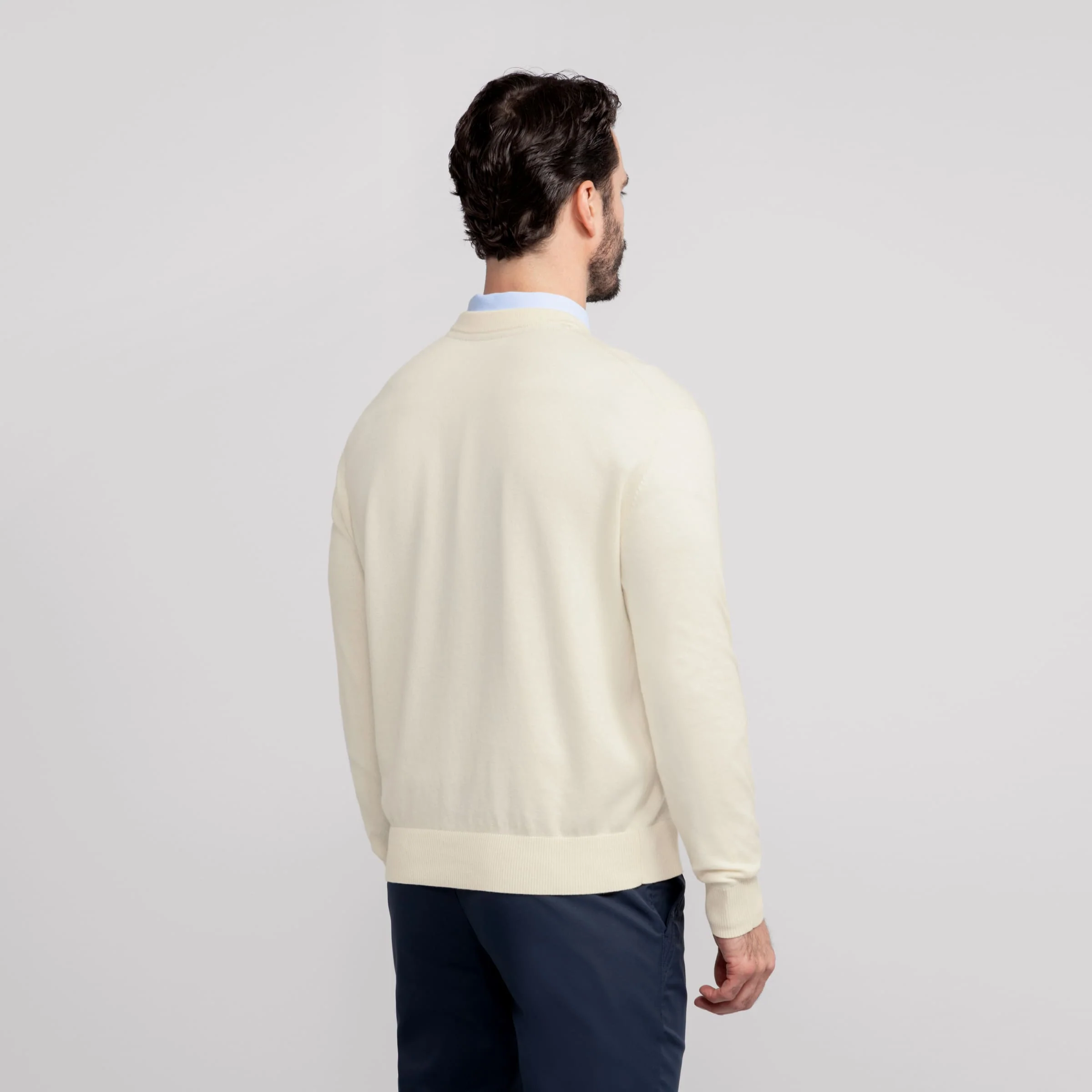 Anytime Crewneck Sweater -- Cream - Image 3