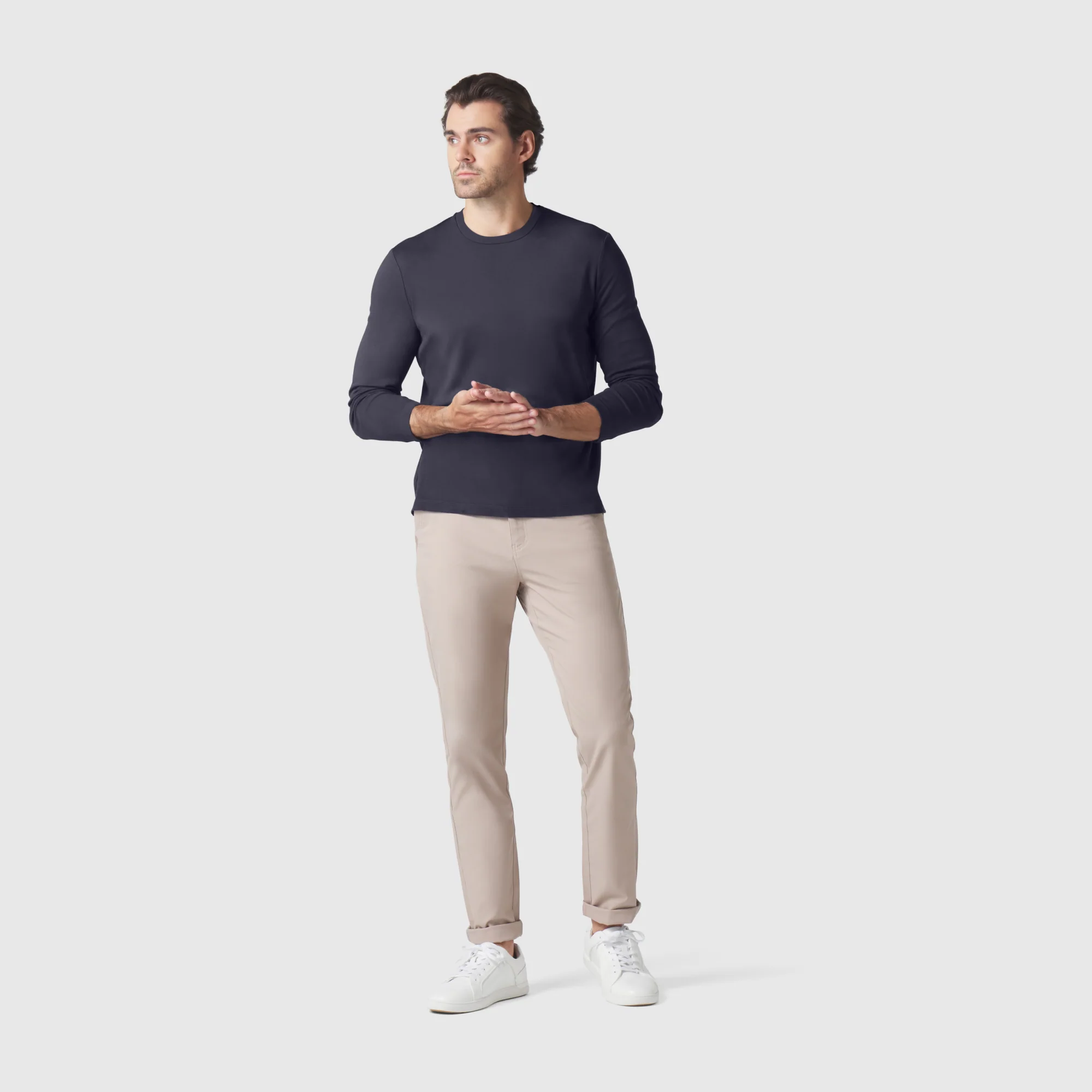 Precision Long Sleeve Tee -- Deep Blue - Image 4