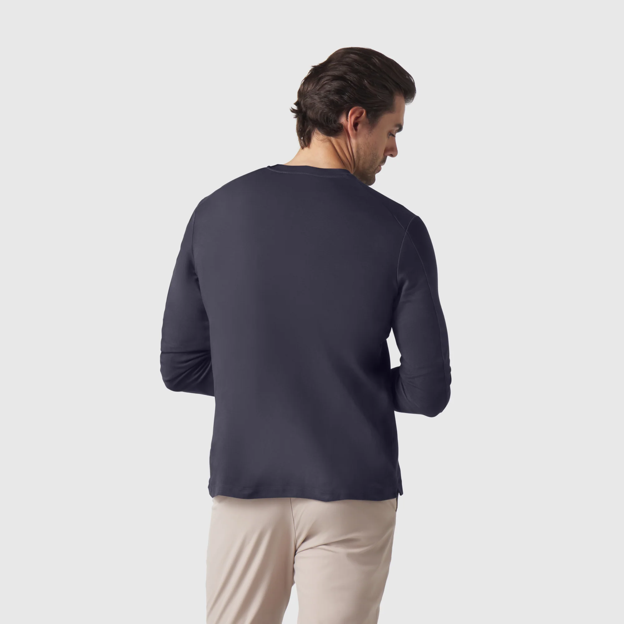 Precision Long Sleeve Tee -- Deep Blue - Image 5