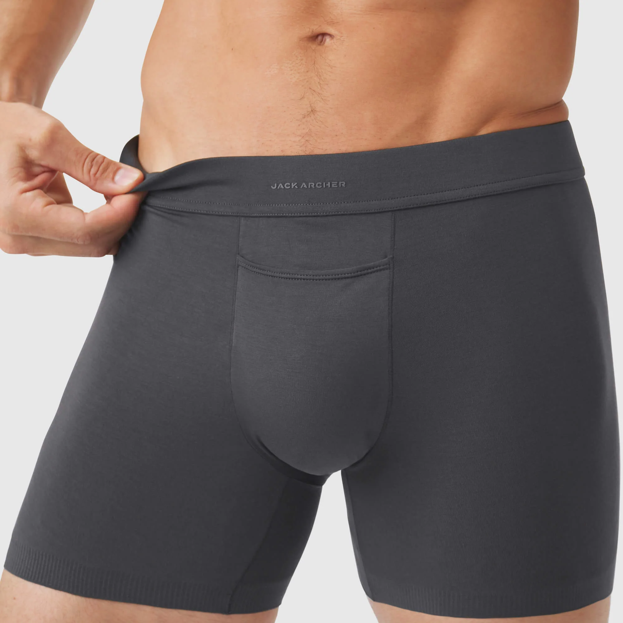 Jetsetter Boxer Brief 5" -- Charcoal Gray - Image 5