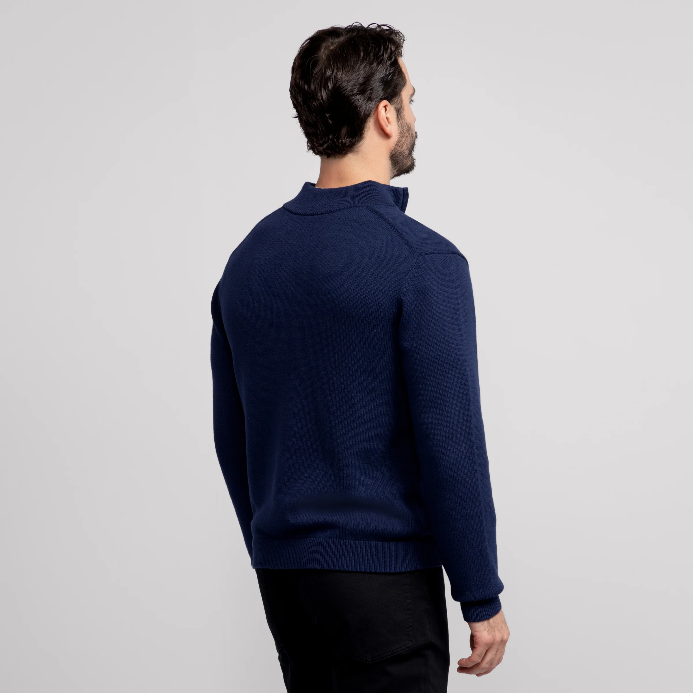 Jetsetter Quarter-Zip Sweater -- Navy - Image 3