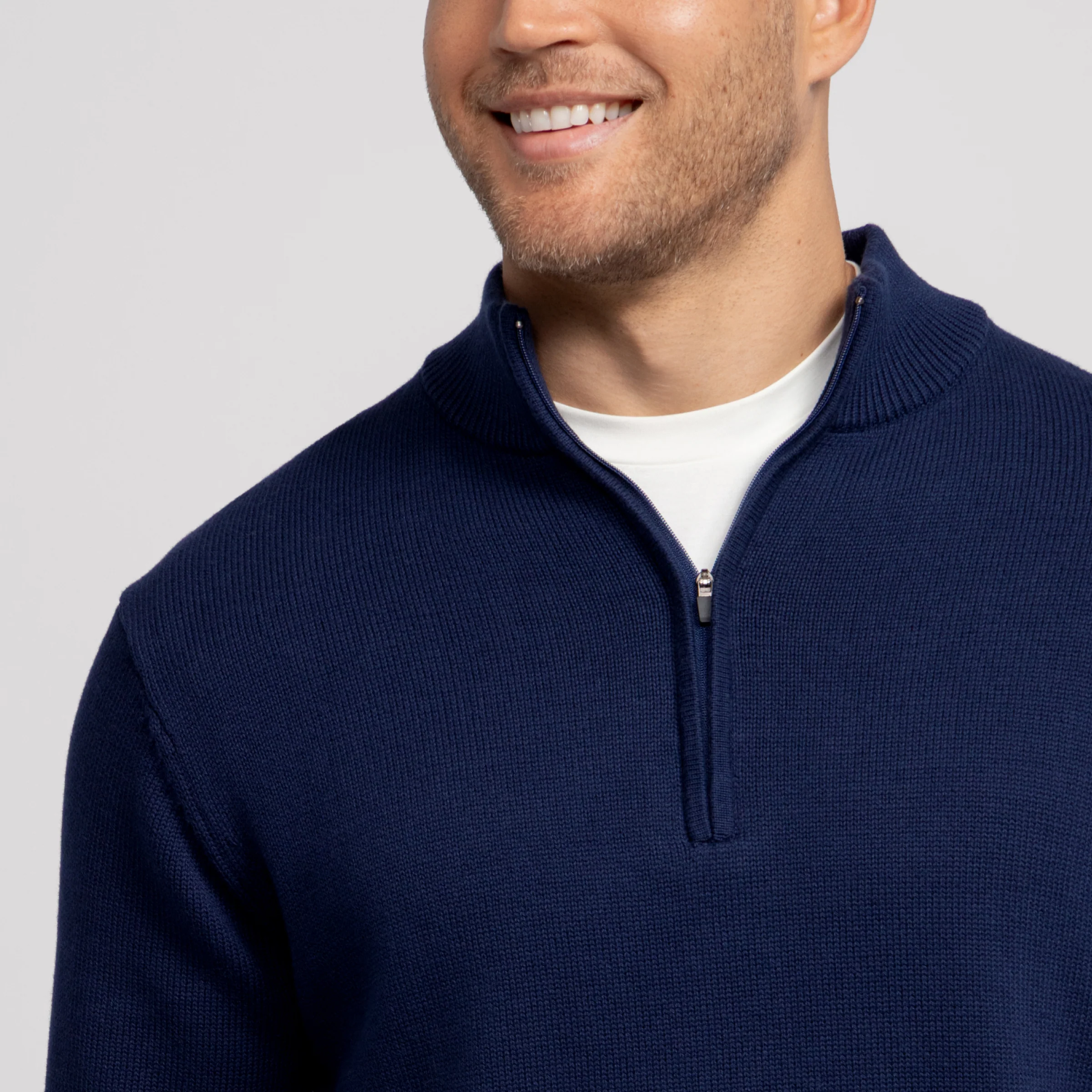 Jetsetter Quarter-Zip Sweater -- Navy - Image 4