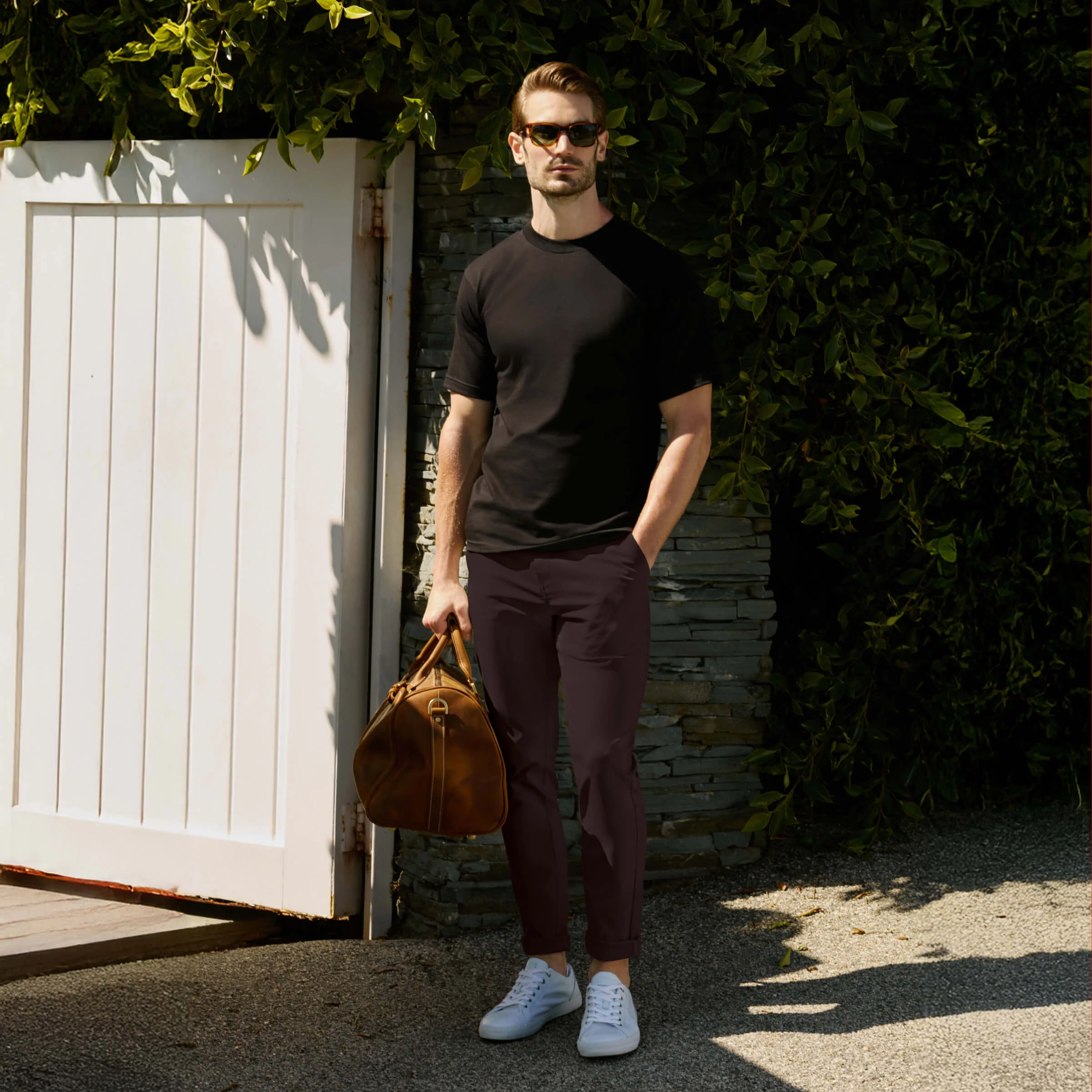Jetsetter Tech Pant Slim Fit -- Bourbon Brown - Image 5