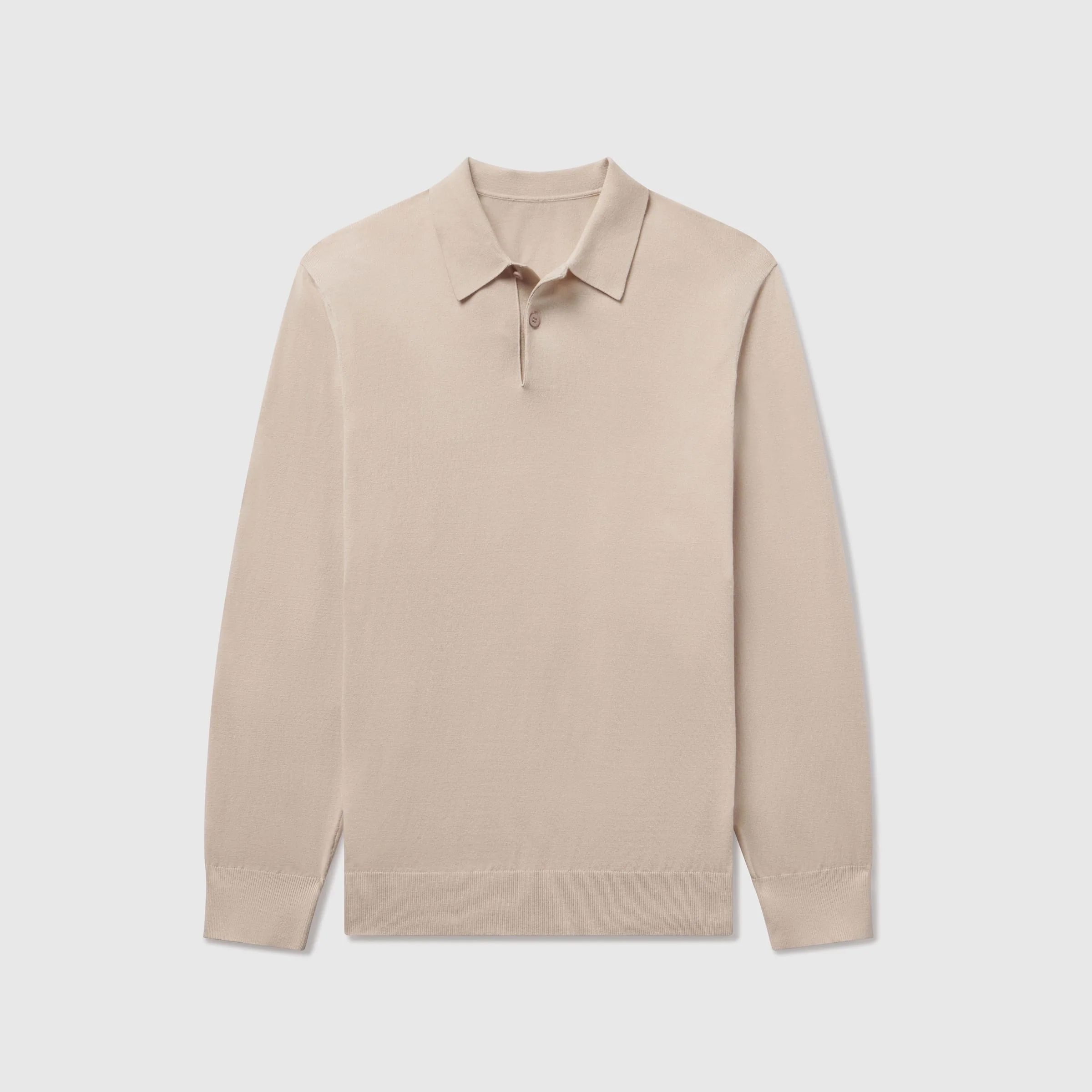 Legacy Polo Sweater -- Beige - Image 8