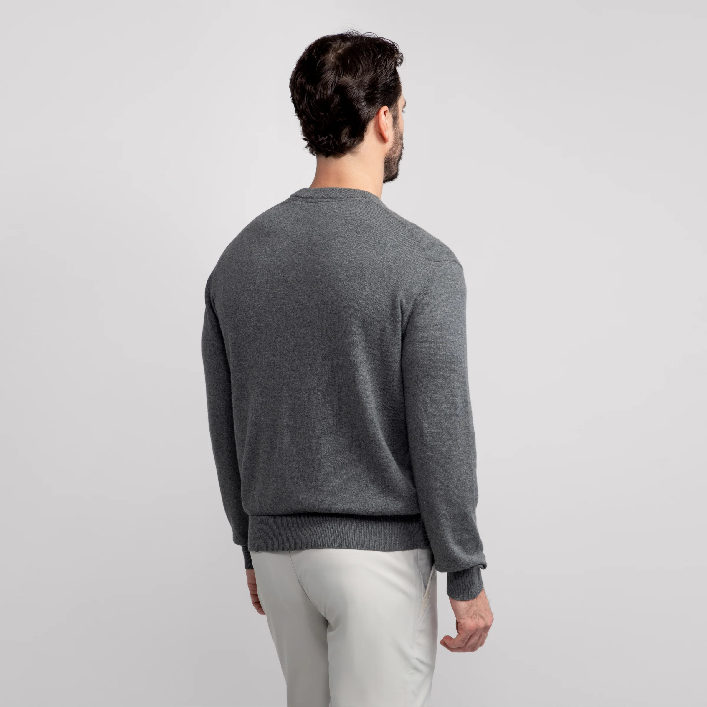 Anytime Crewneck Sweater -- Medium Heather Gray - Image 3