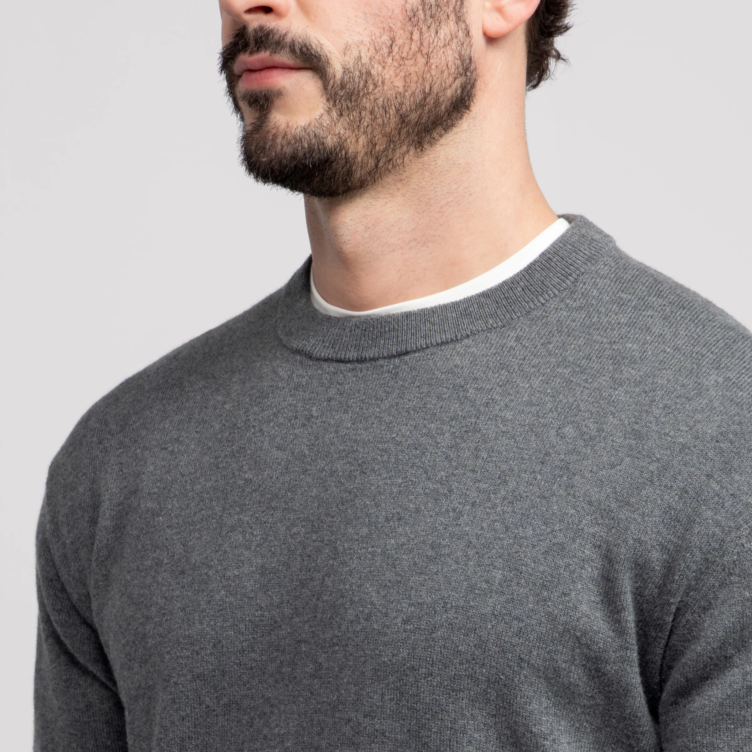 Anytime Crewneck Sweater -- Medium Heather Gray - Image 4