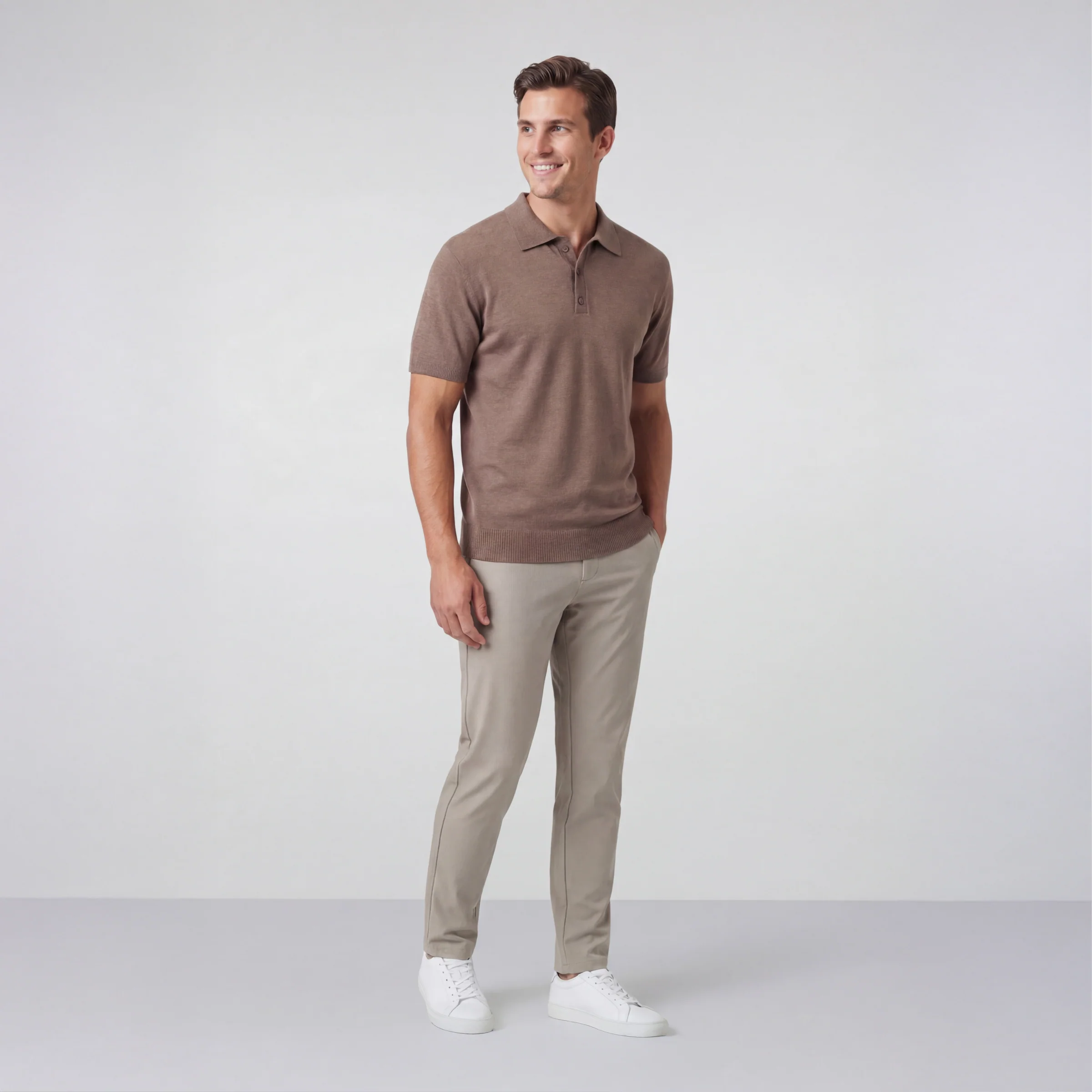 Legacy Resort Polo -- Mocha Heather - Image 3
