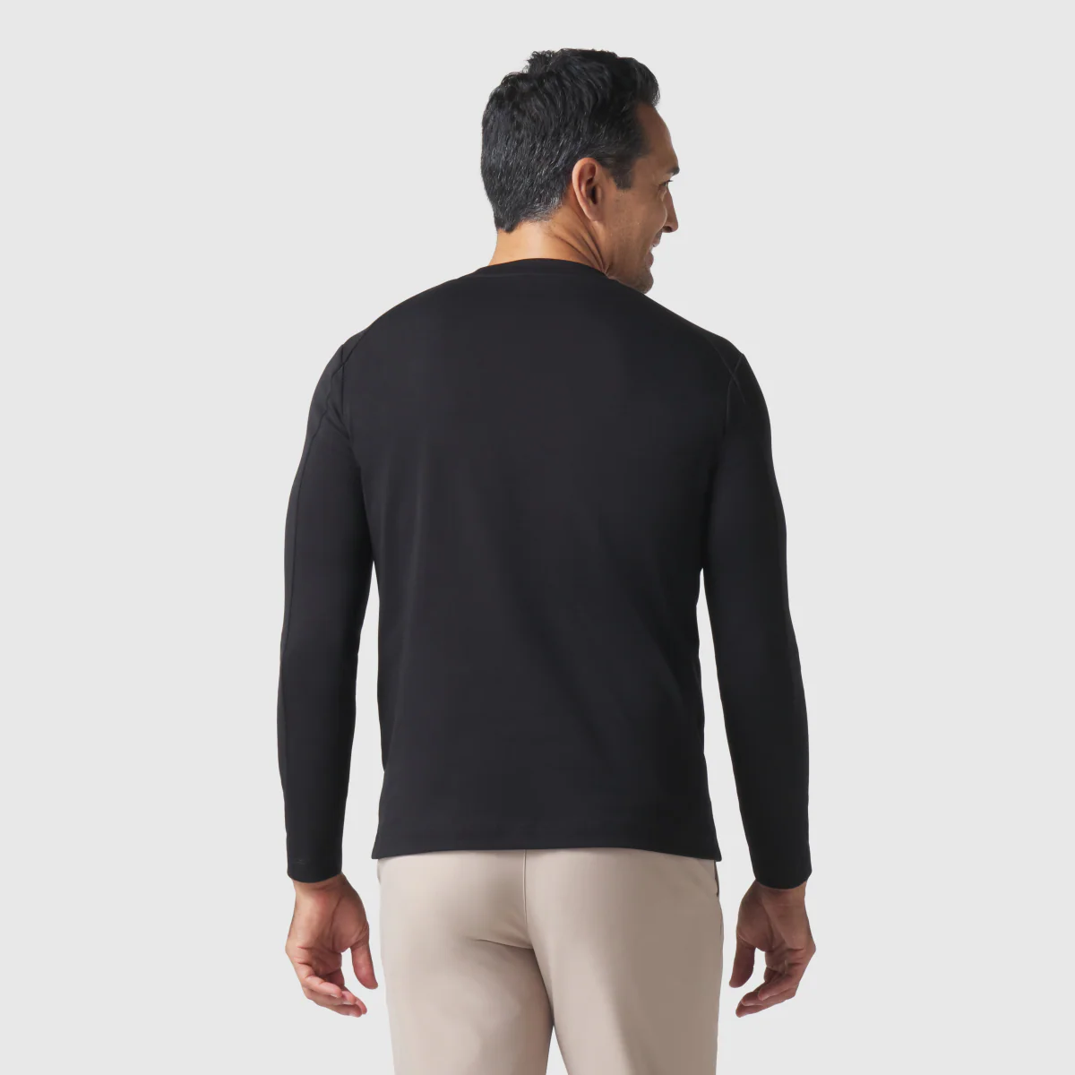 Precision Long Sleeve Tee -- True Black - Image 4