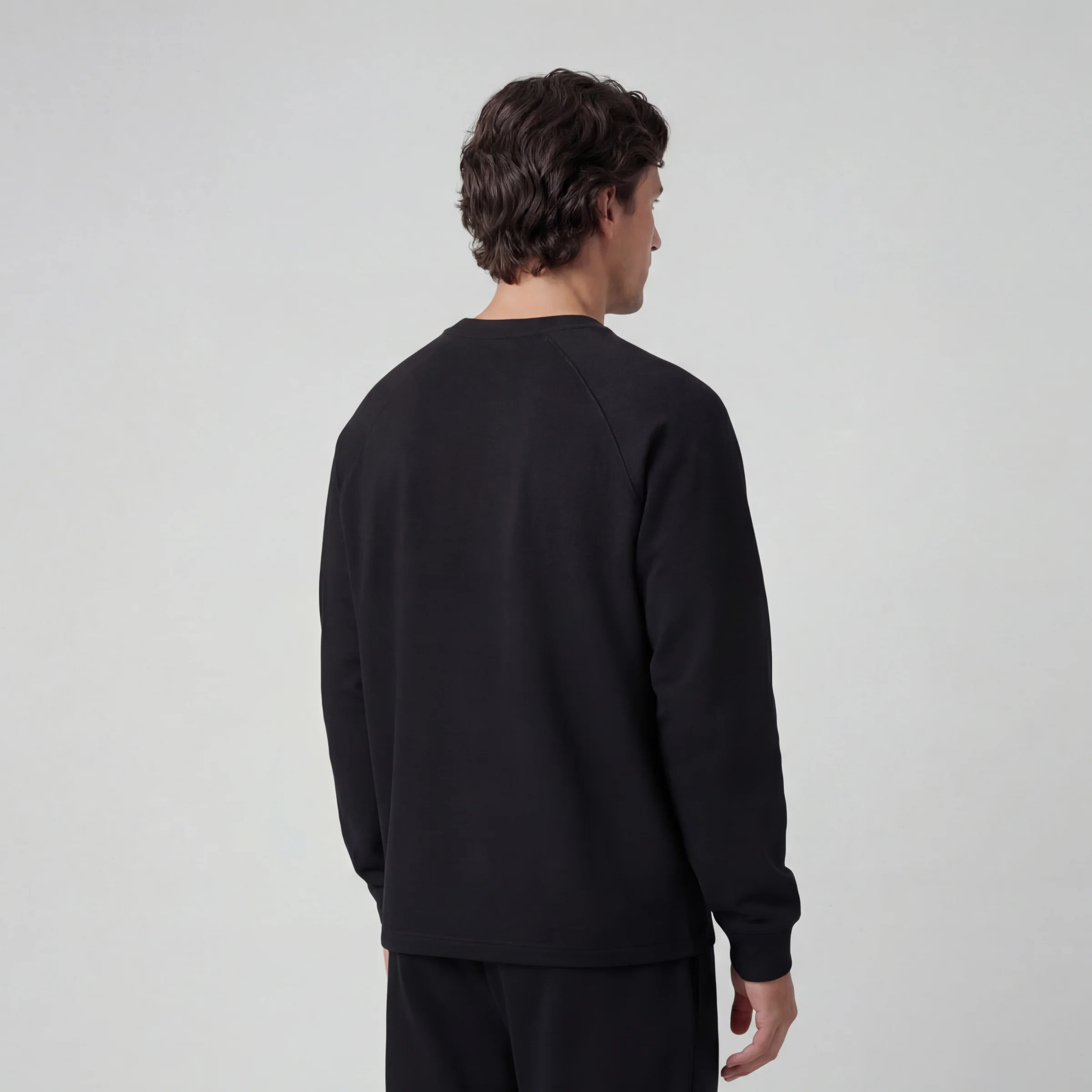Sandwash Crewneck -- True Black - Image 4