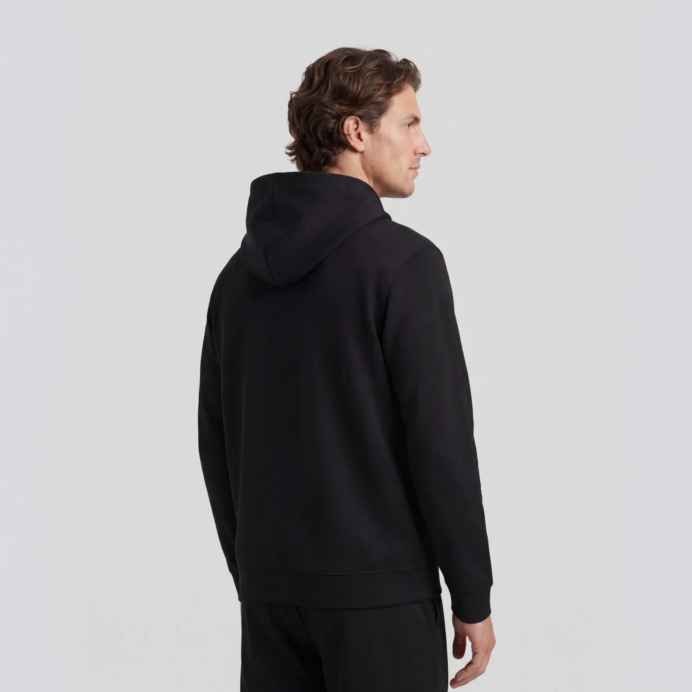 Sandwash Hoodie -- True Black - Image 3