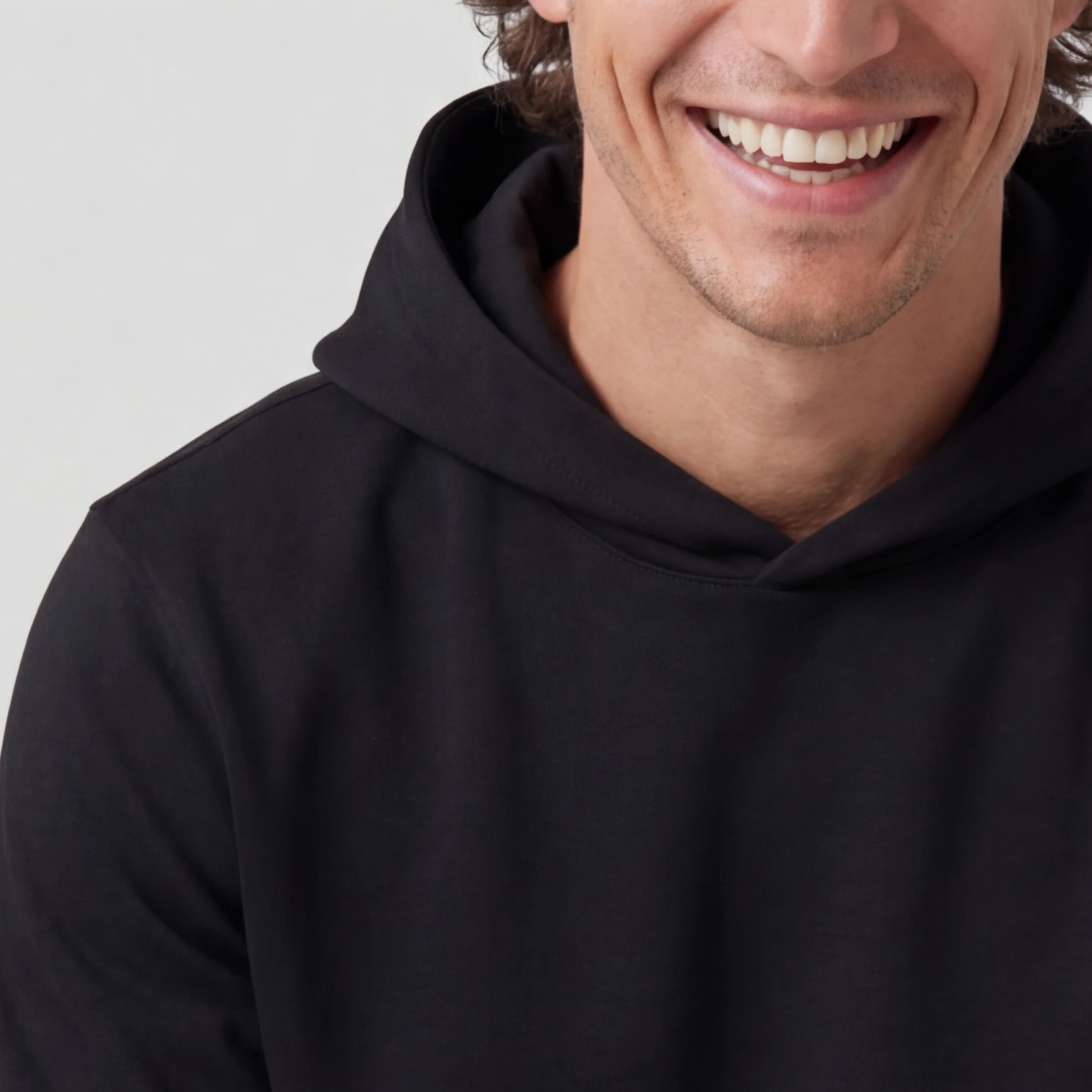 Sandwash Hoodie -- True Black - Image 4