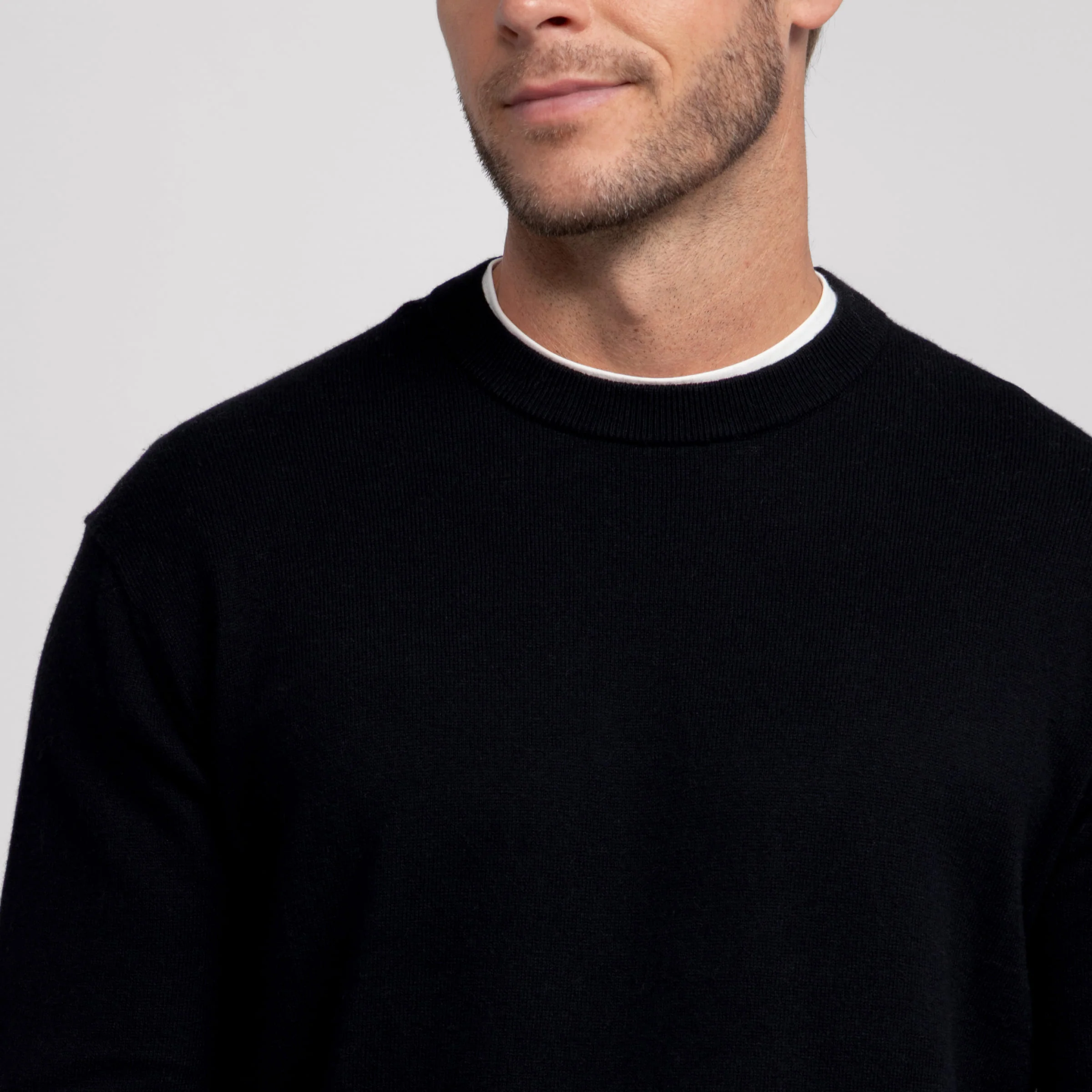 Anytime Crewneck Sweater -- True Black - Image 4