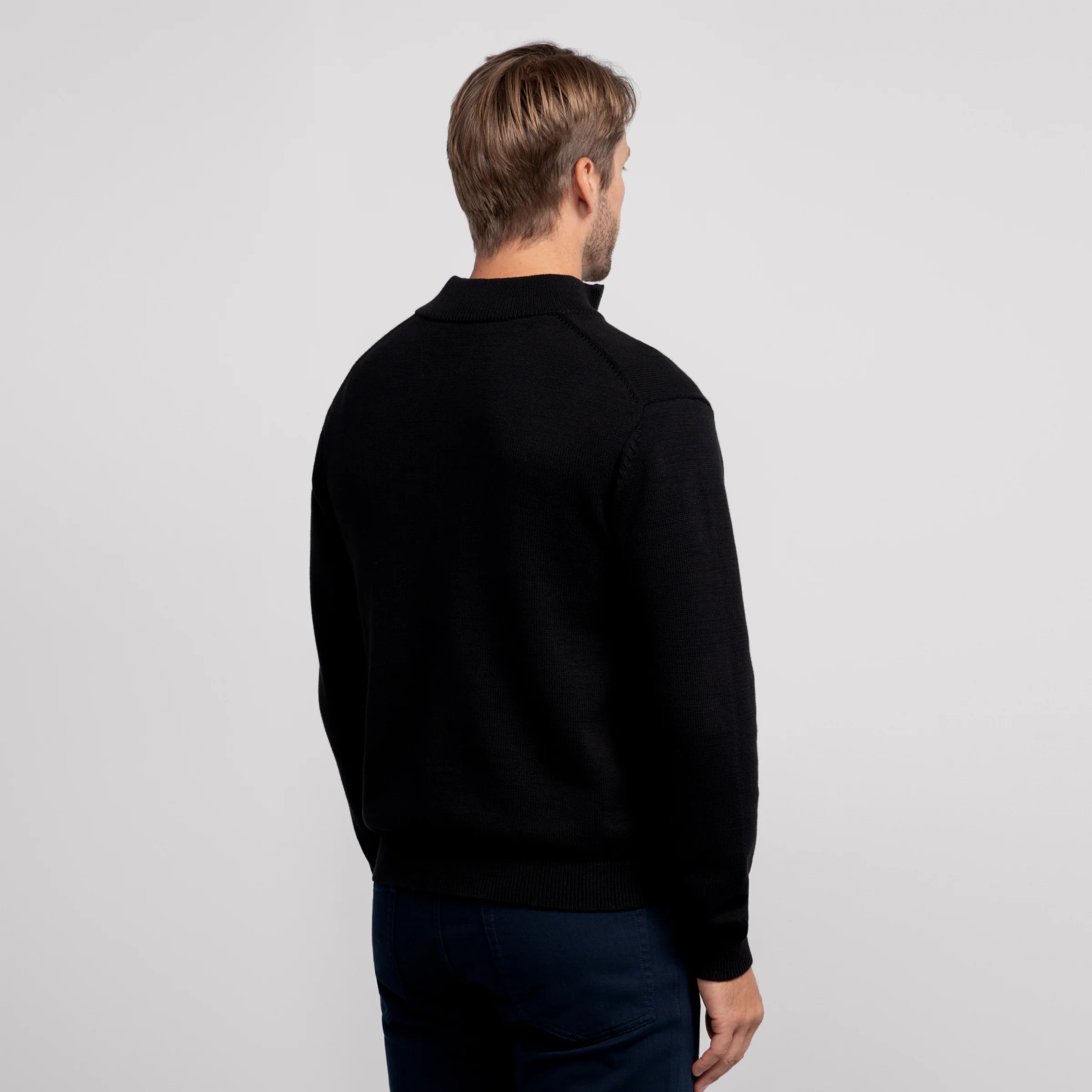 Jetsetter Quarter-Zip Sweater -- True Black - Image 3