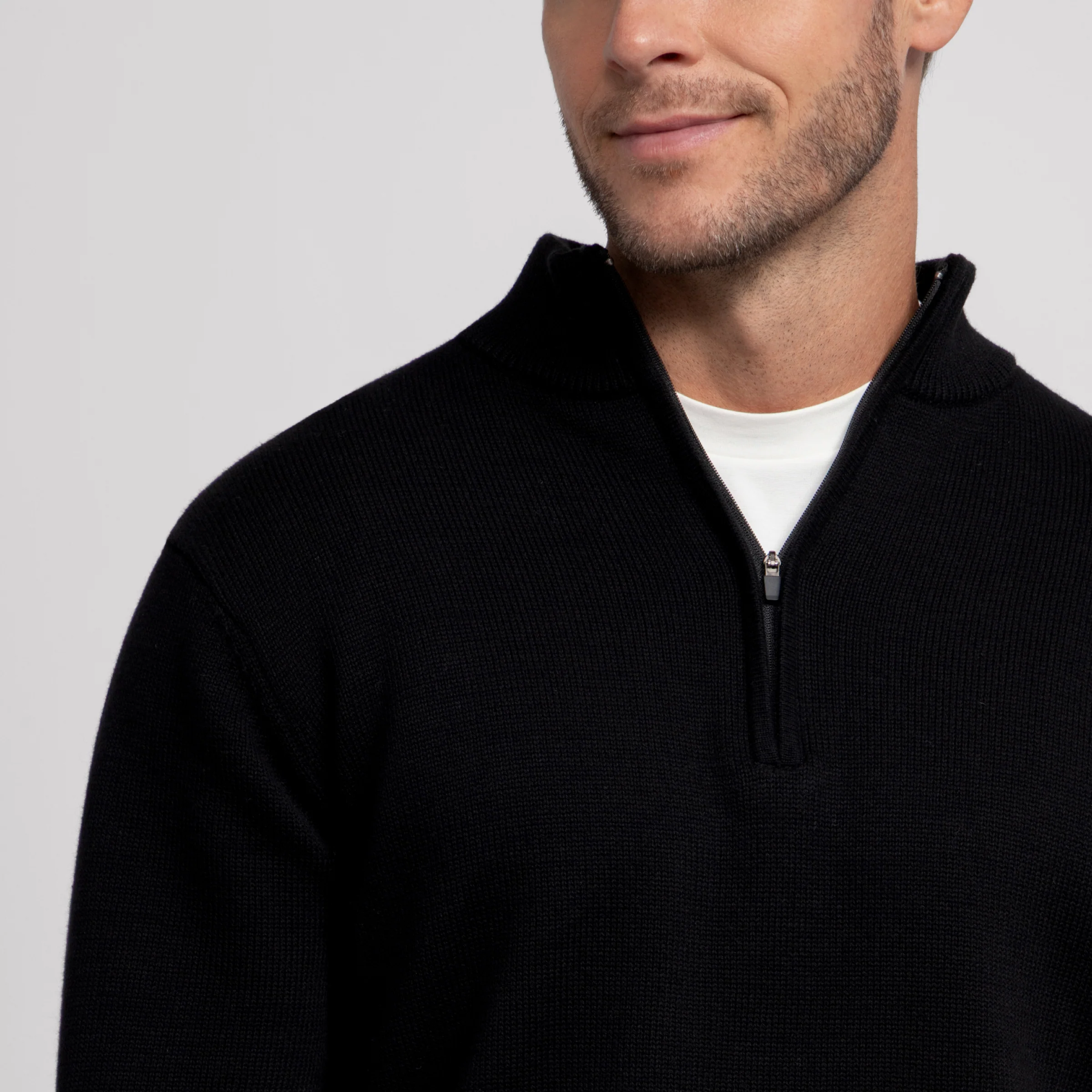Jetsetter Quarter-Zip Sweater -- True Black - Image 5