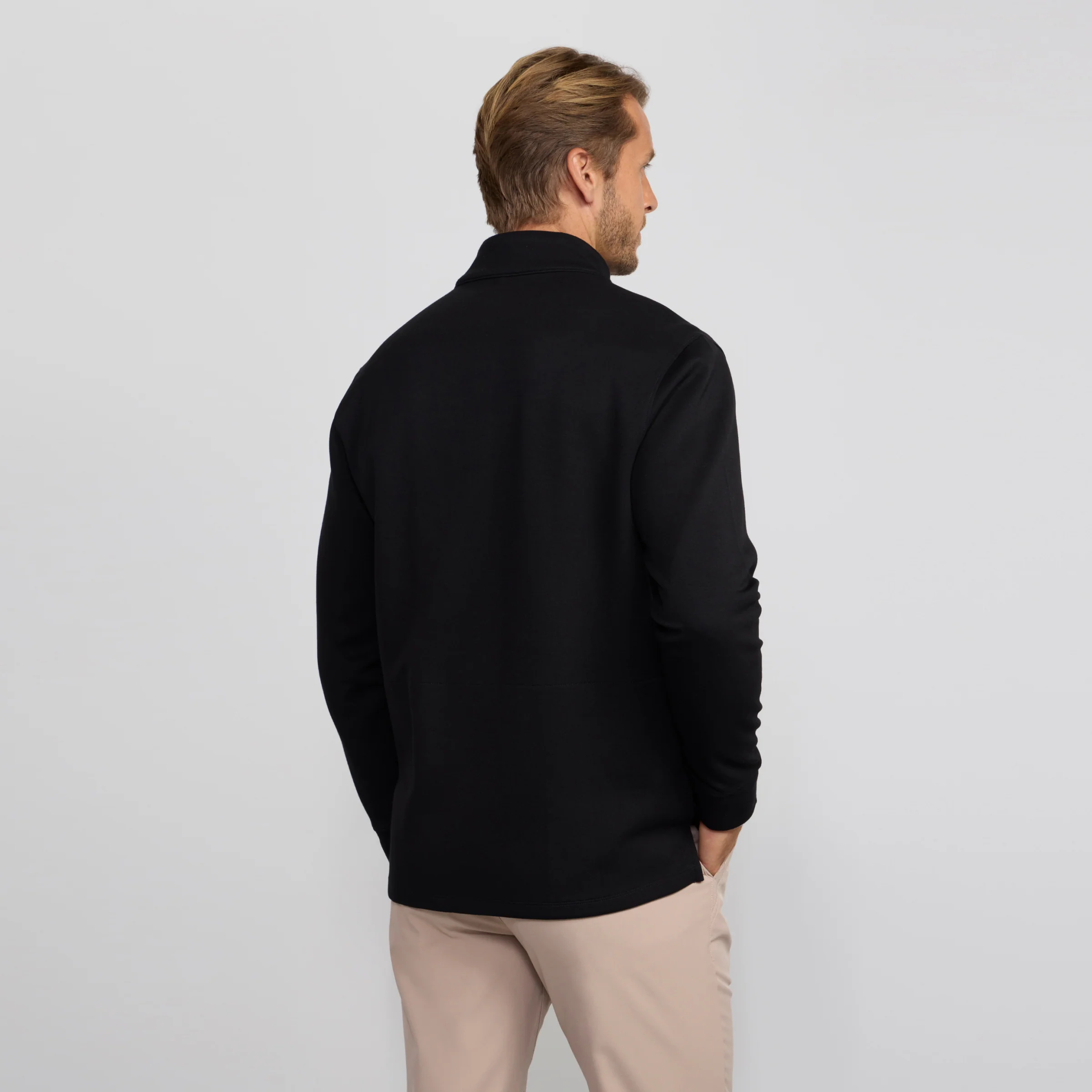Sandwash Quarter-Zip -- True Black - Image 3