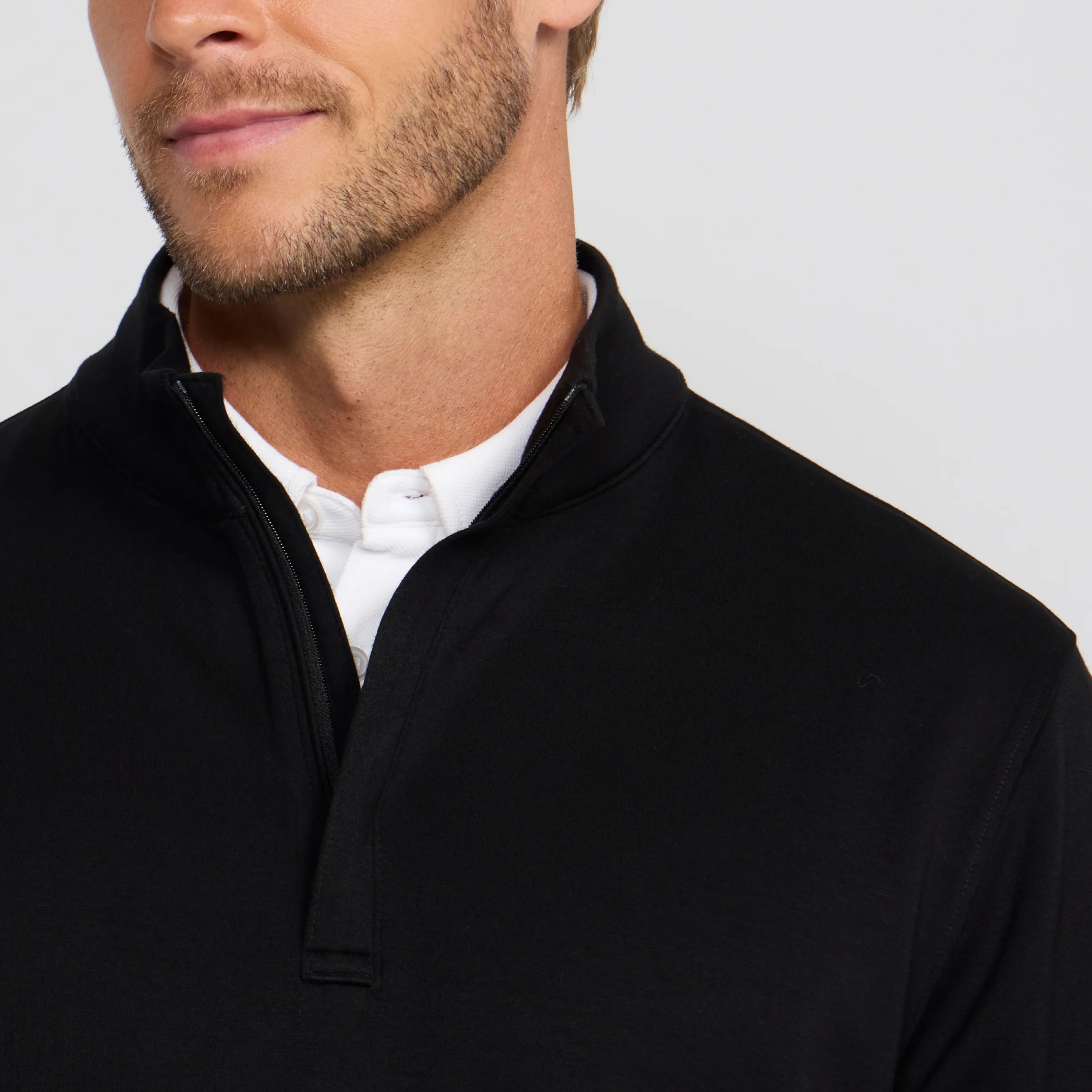 Sandwash Quarter-Zip -- True Black - Image 4